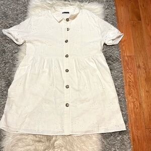 White Eyelet Dress